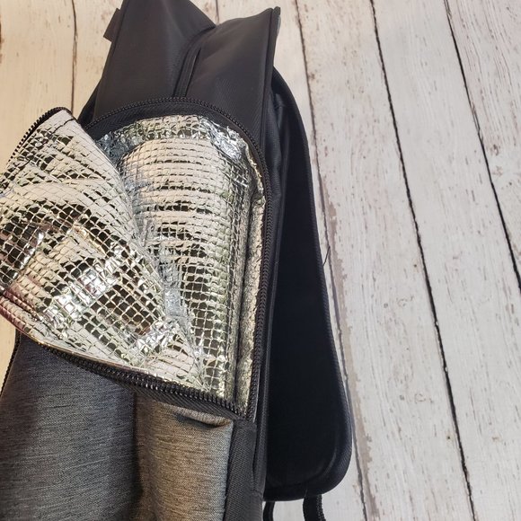 Eddie Bauer Atlas Backpack Black with Insulated side pouch, Magnetic closure - Picture 11 of 16